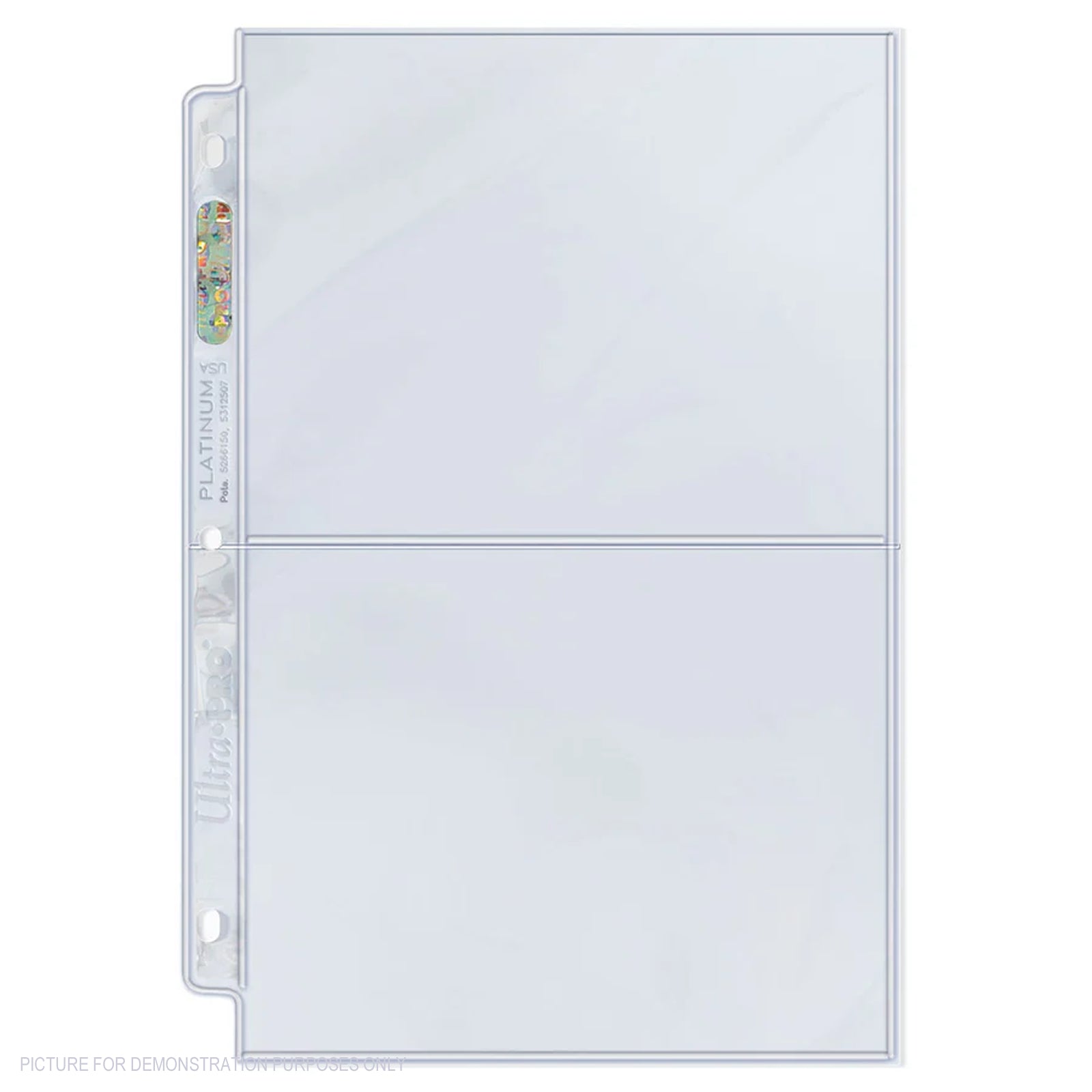 Ultra Pro PLATINUM 2 Pocket Pages 5" x 7" - BOX of 100